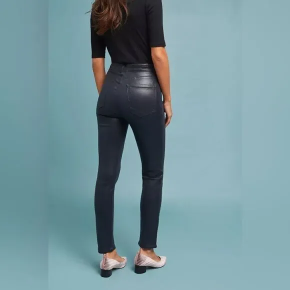 NWOT Citizens Of Humanity Olivia High Rise Slim Ankle Coated Jeans - Picture 3 of 10